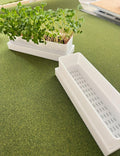 Windowsill Planter - Microgreens Kit with Seeds, Indoor Herb Garden Starter Kit, Grow Your Own Kitchen Herbs & Veggies, Gardener Gift